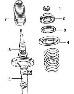 Детали амортизаторной стойки