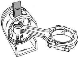 Выпрессовка поршневого пальца